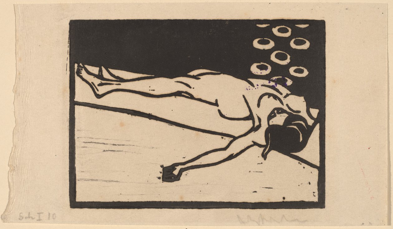 Liegender Akt, 1905 von Ernst Ludwig Kirchner