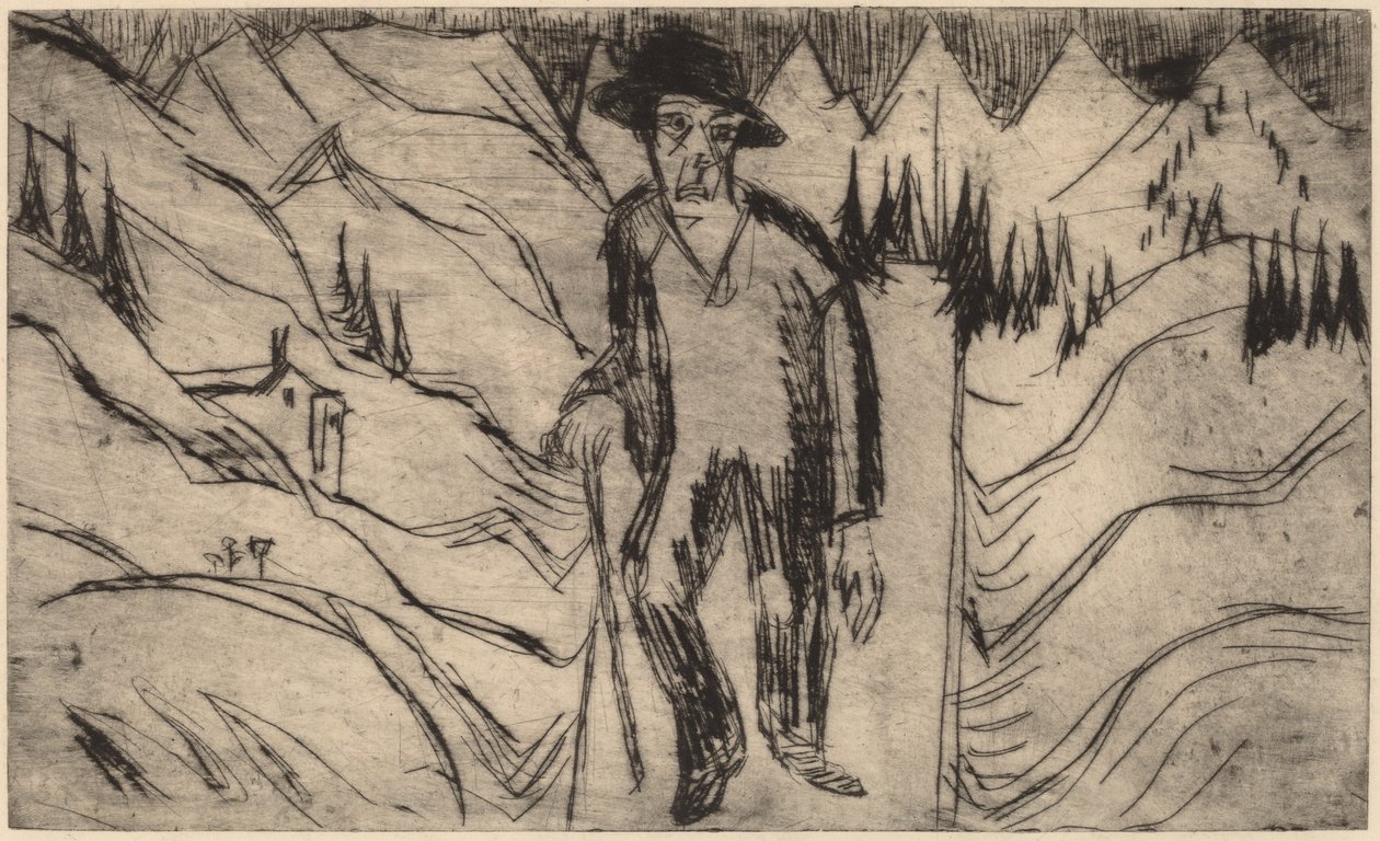 Der Wanderer, 1922 von Ernst Ludwig Kirchner