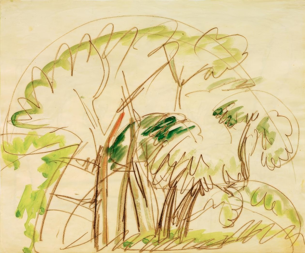 Baumgruppe auf Fehmarn von Ernst Ludwig Kirchner