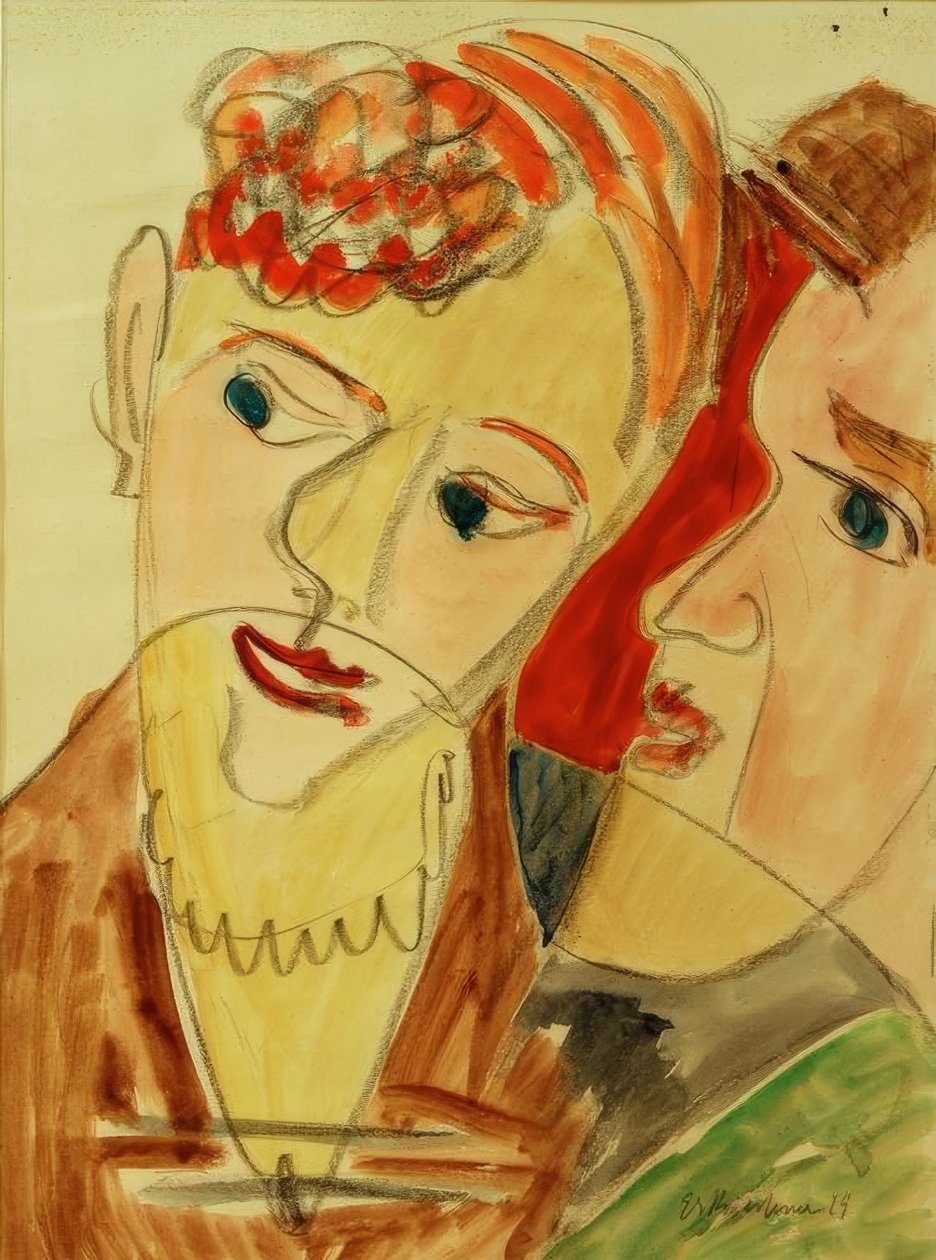 Die Hembusse (Liebespaar H.) von Ernst Ludwig Kirchner