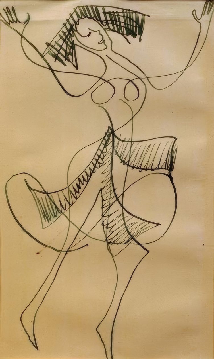 Ekstatische Tänzerin von Ernst Ludwig Kirchner