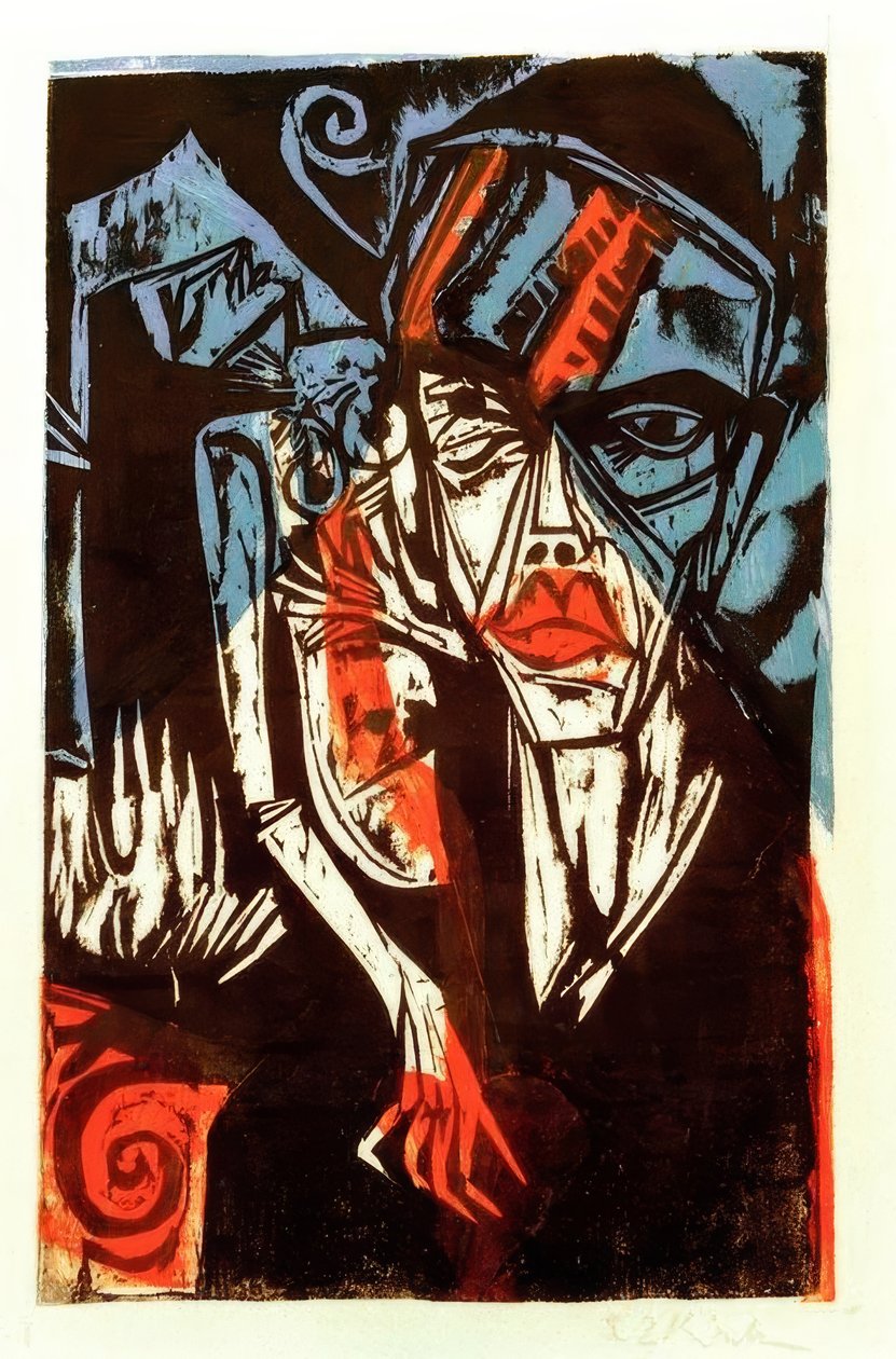 Kämpfe (Qualen der Liebe) von Ernst Ludwig Kirchner