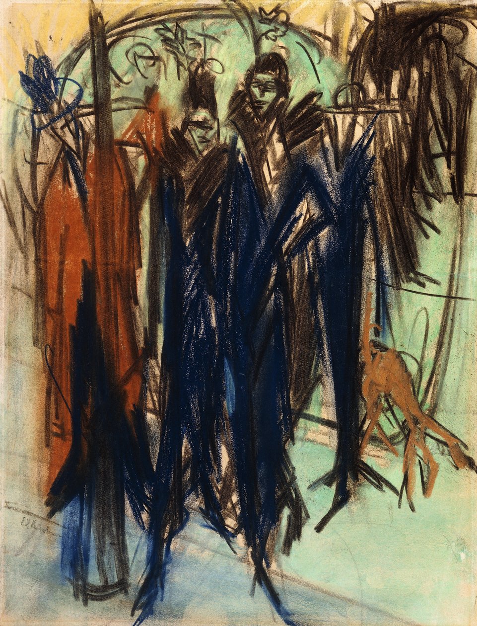 Prostituierte, Friedrichstraße, Berlin von Ernst Ludwig Kirchner