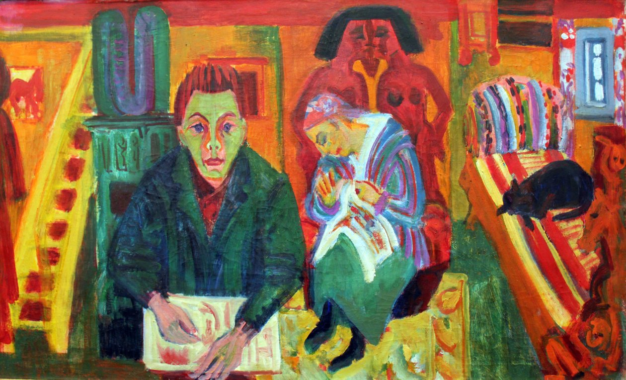Das Wohnzimmer von Ernst Ludwig Kirchner