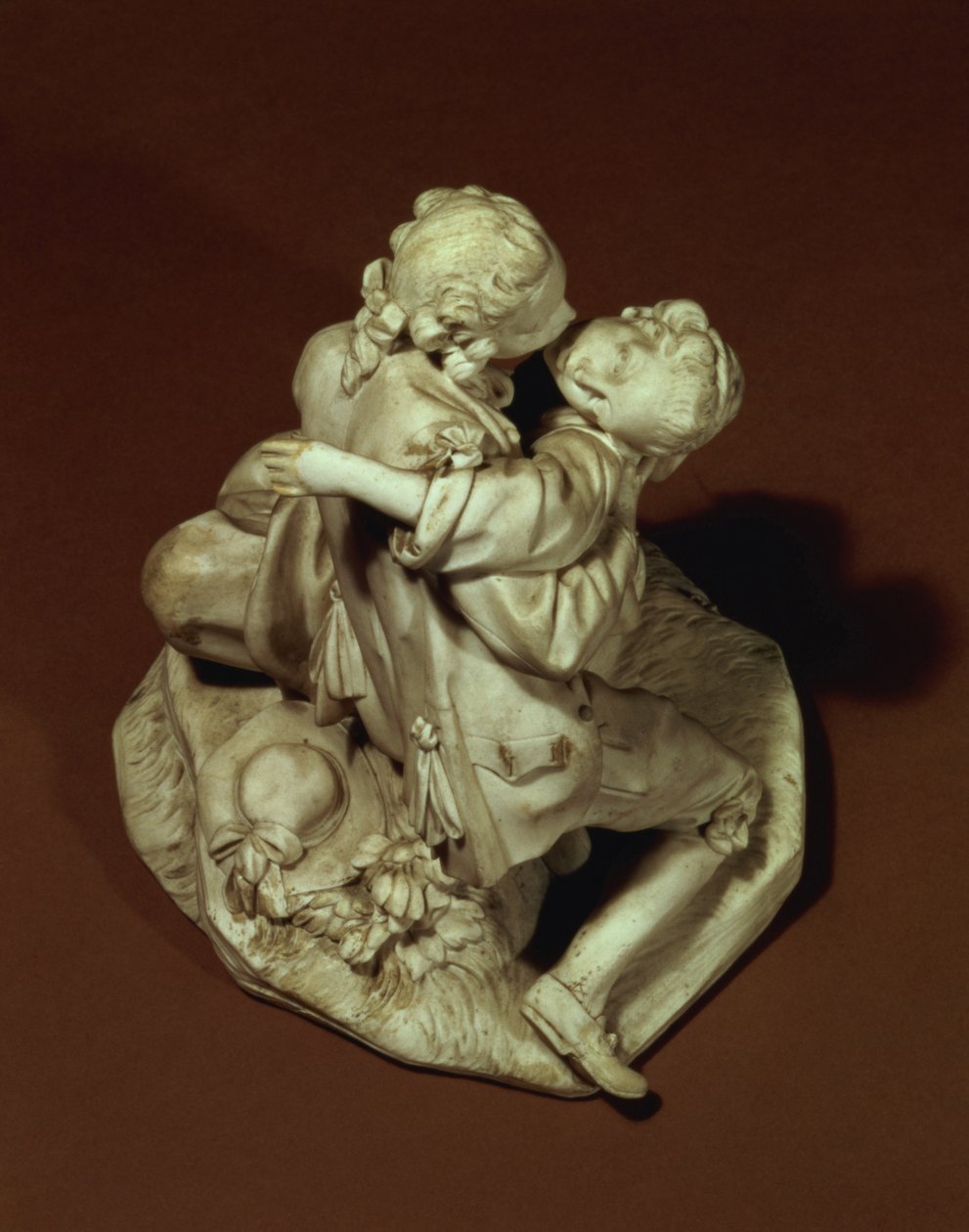 Der Kuss, Sevres-Gruppe, nach Boucher, 1765 von Etienne Maurice Falconet