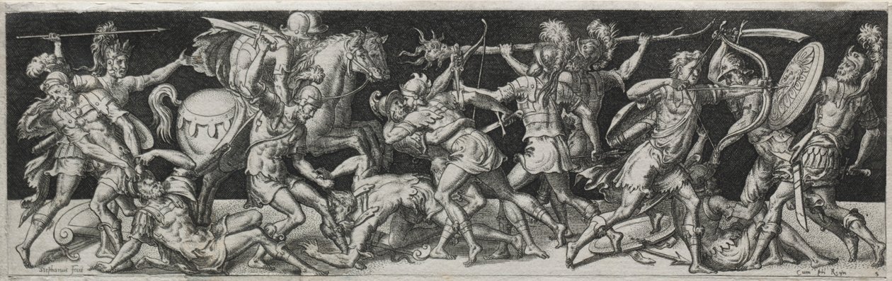 Kämpfe und Triumphe, wahrscheinlich 1560er Jahre von Etienne Delaune