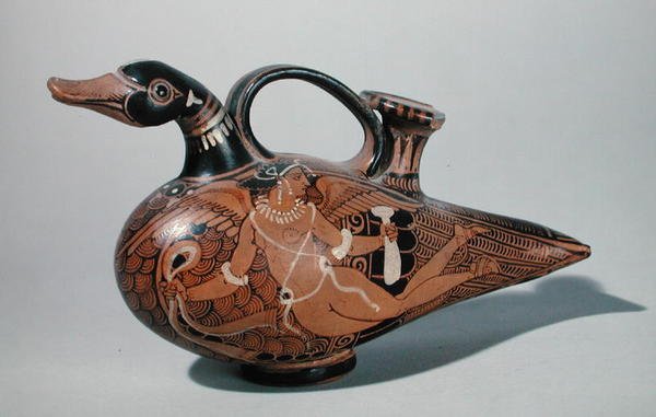 Askos in Form einer Ente von Etruscan