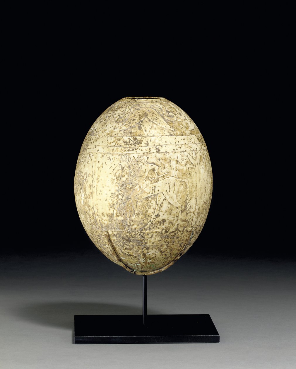 Graviertes Straußenei, ca. Mitte des 6. Jahrhunderts v. Chr. von Etruscan