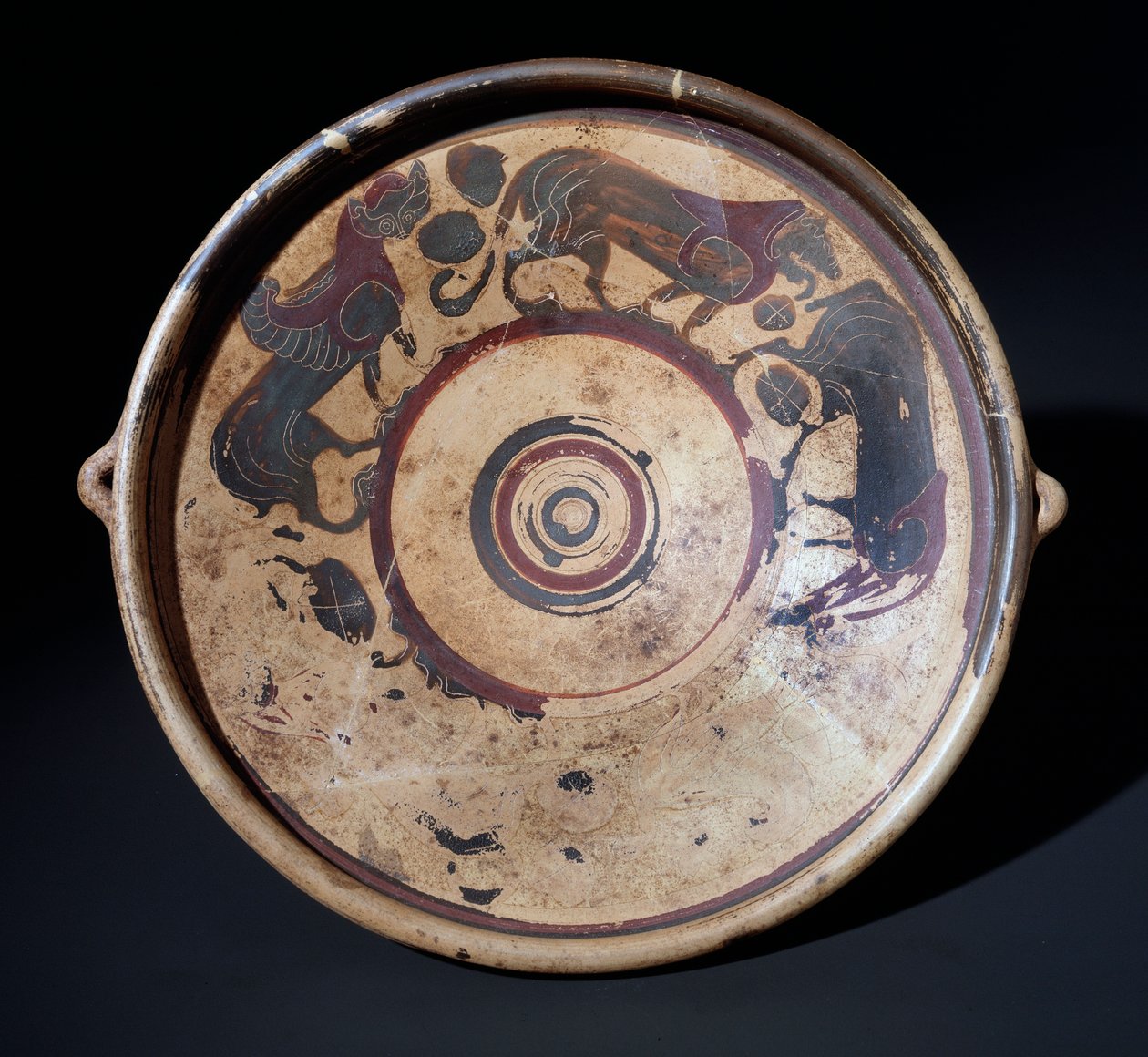 Terrakotta-Platte mit Darstellung von Tieren, 600-590 v. Chr. von Etruscan