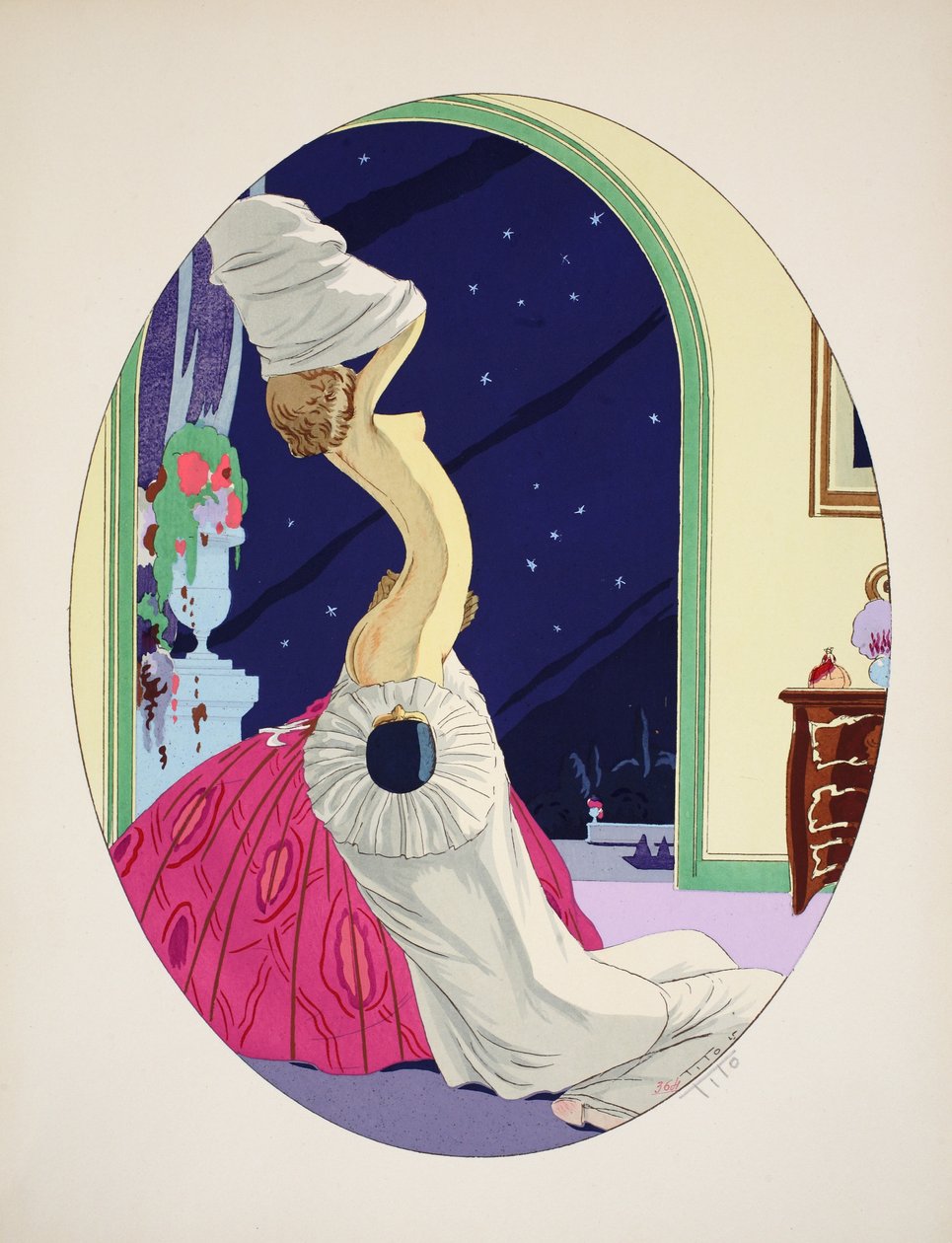 Die fünf Sinne - Das Gehör, Das Sehen, Der Geruch, Der Tastsinn und Der Geschmack, veröffentlicht Paris, 1925 von Ettore Tito