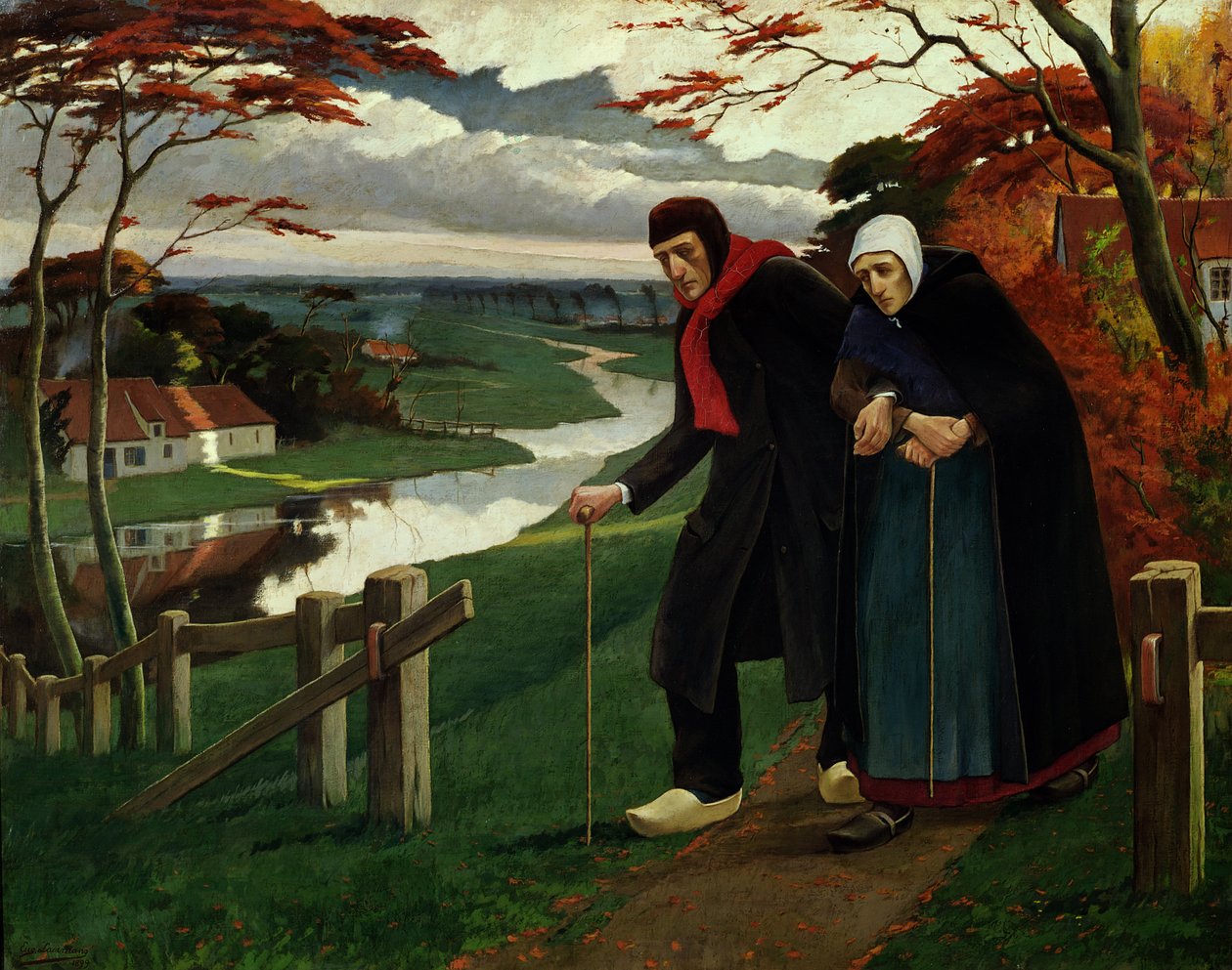 Das Ende des Herbstes oder, Die Blinden, 1889 von Eugene Laermans