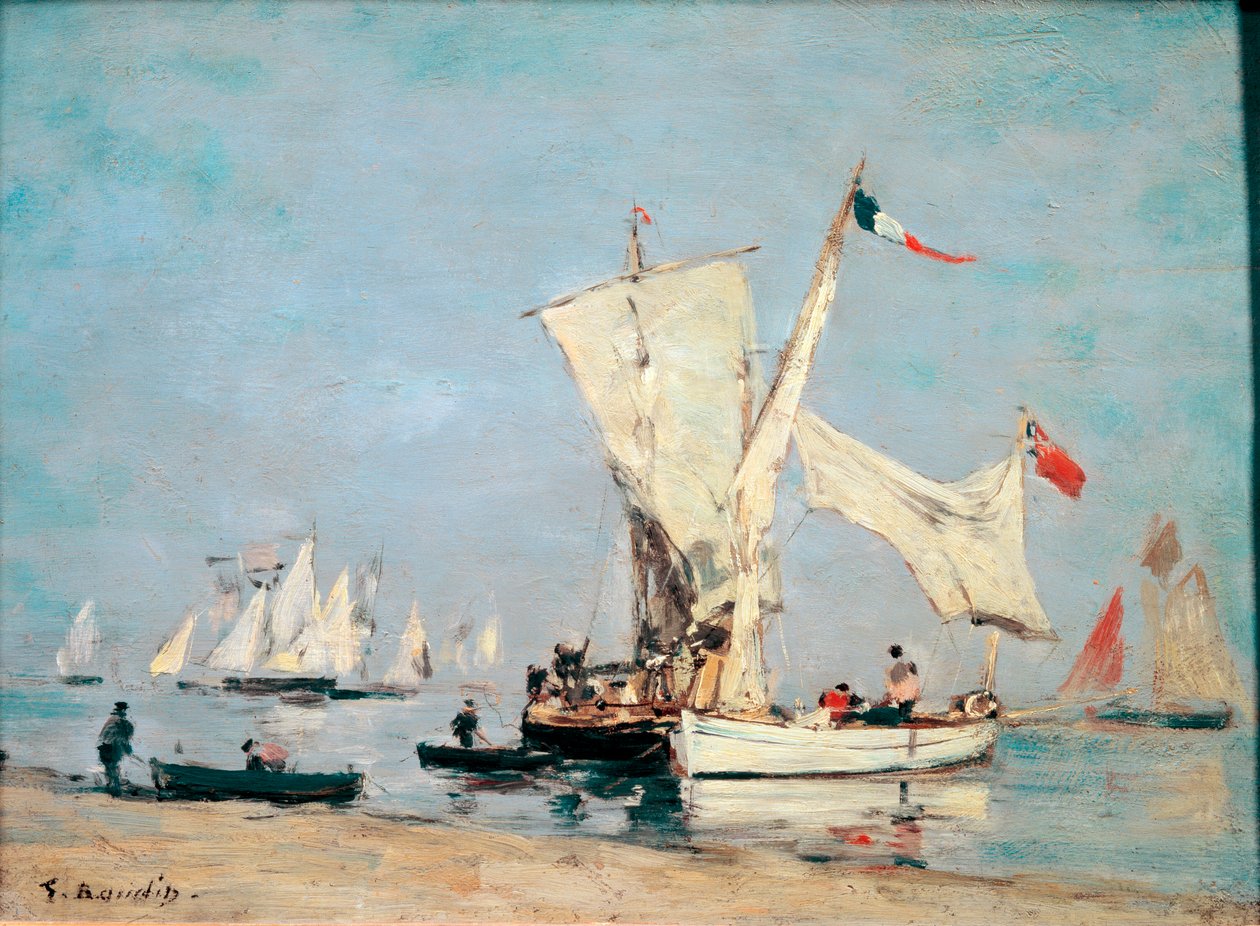 Segelboote, ca. 1869 von Eugene Louis Boudin