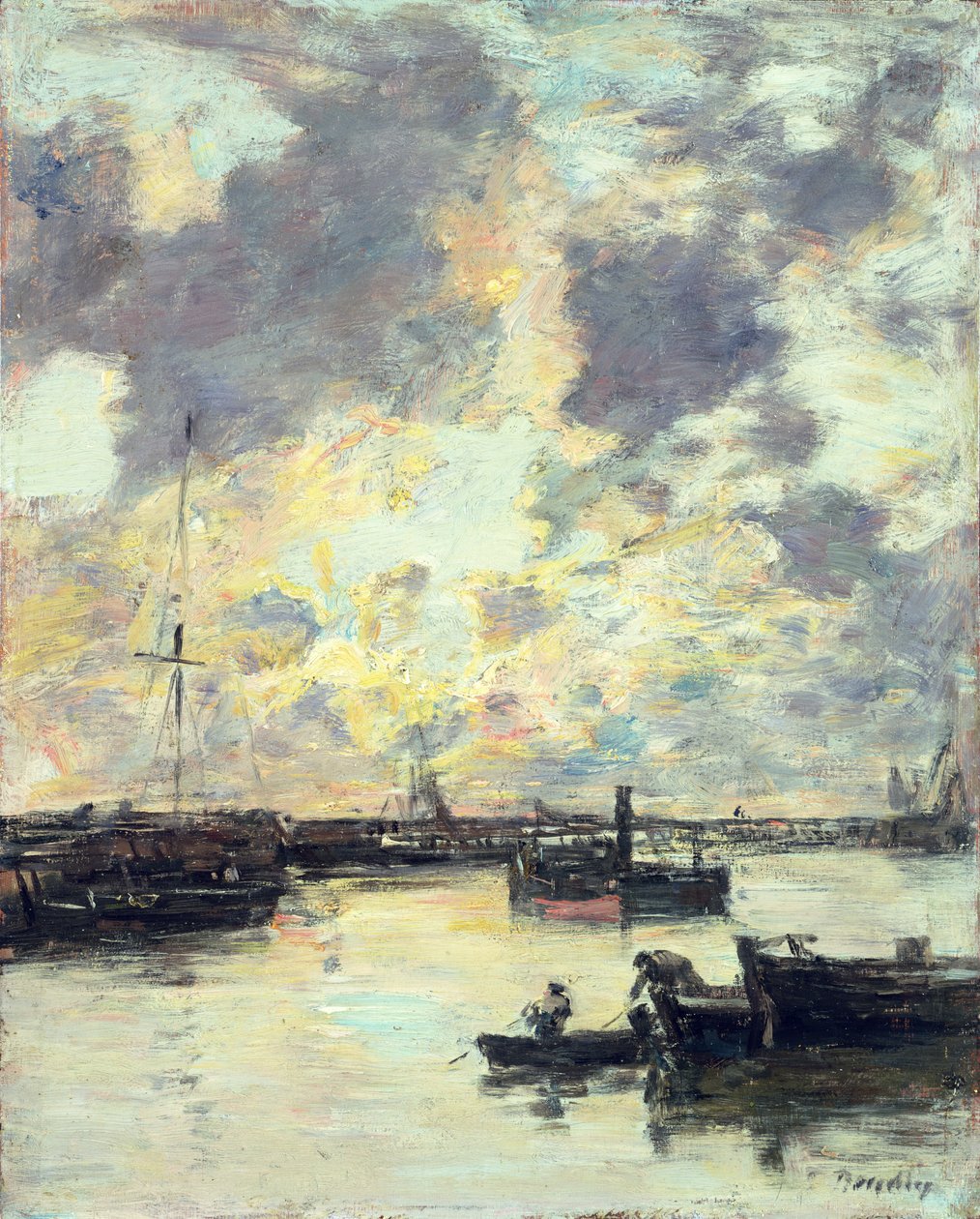 Der Hafen, ca. 1895 von Eugene Louis Boudin