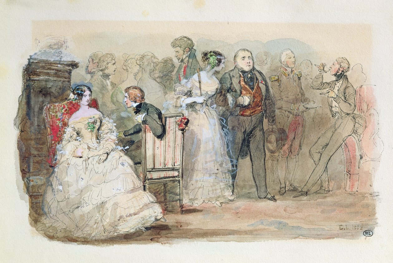 Ein Empfang während der Herrschaft von Louis-Philippe (1830-48) 1832 von Eugene Louis Lami