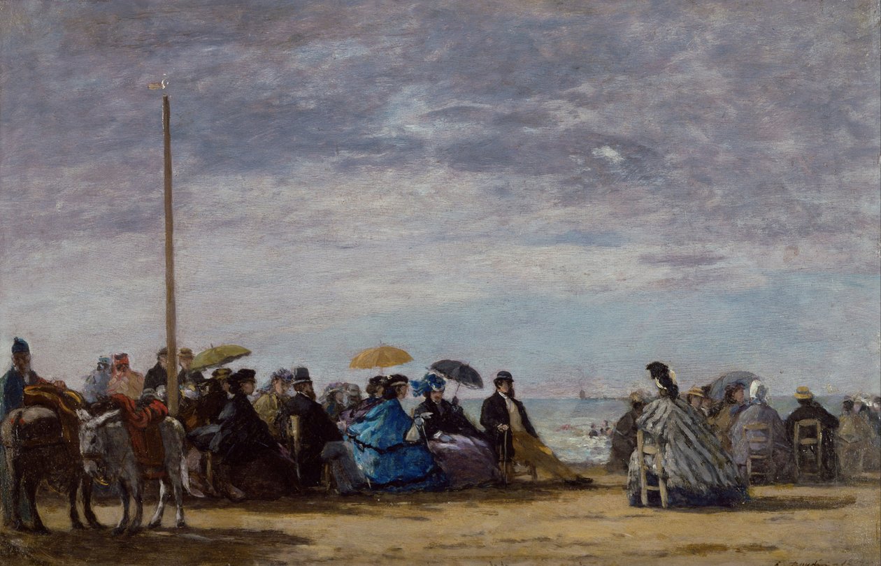 Der Strand, 1864 von Eugene Louis Boudin
