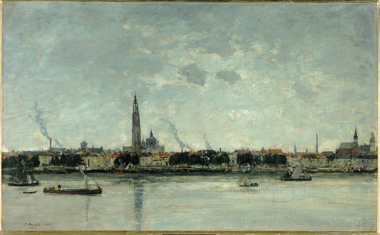 Ansicht von Antwerpen von Eugene Louis Boudin