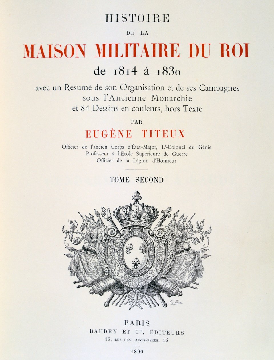 Titelseite von Eugene Titeux