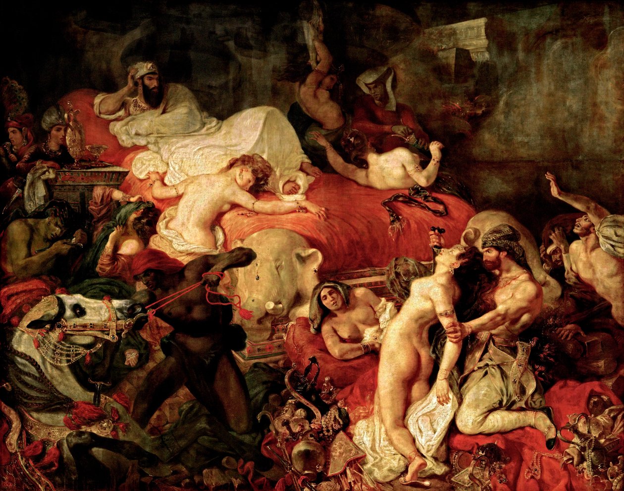 Tod des Sardanapalus von Ferdinand Victor Eugene Delacroix