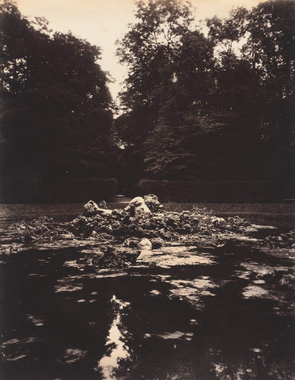 Versailles, Brunnen des Enceladus von Eugène Atget