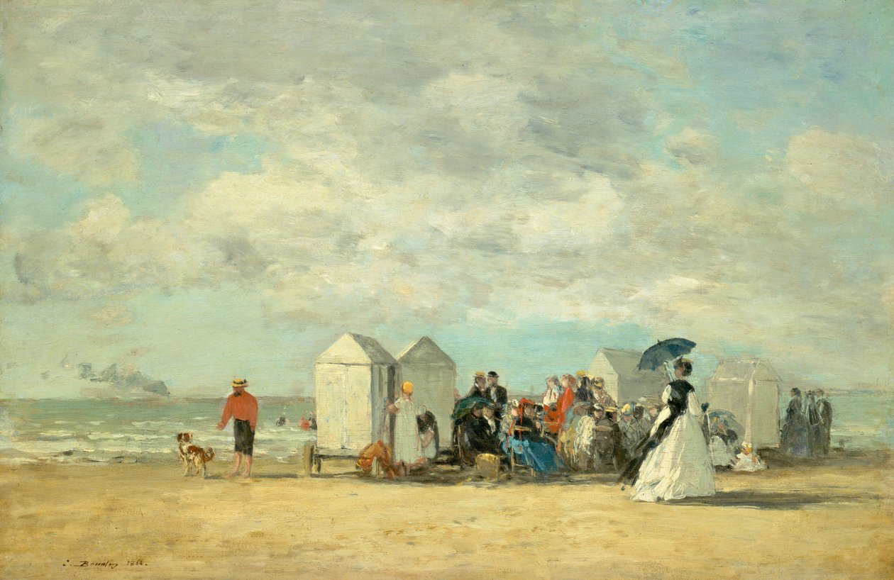 Strandszene von Eugène Boudin
