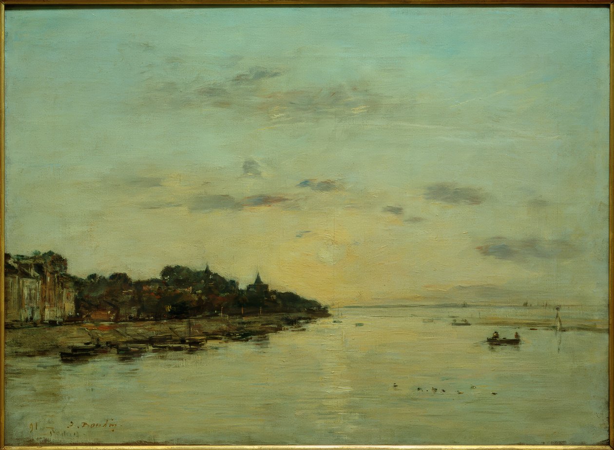 Flussmündung der Somme von Eugene Louis Boudin