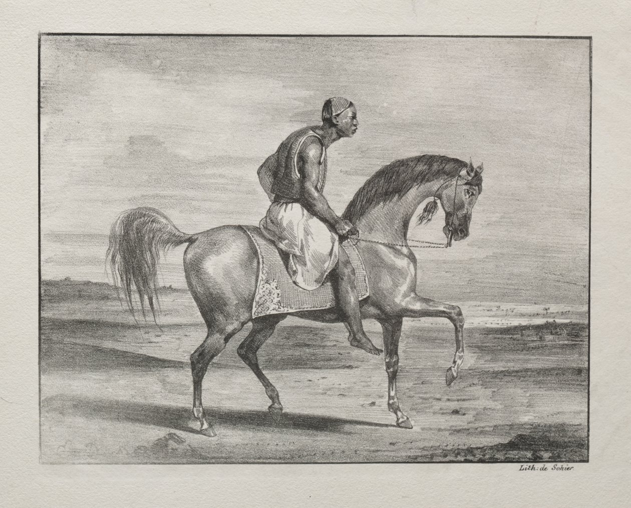 Afrikaner zu Pferd von Eugène Delacroix