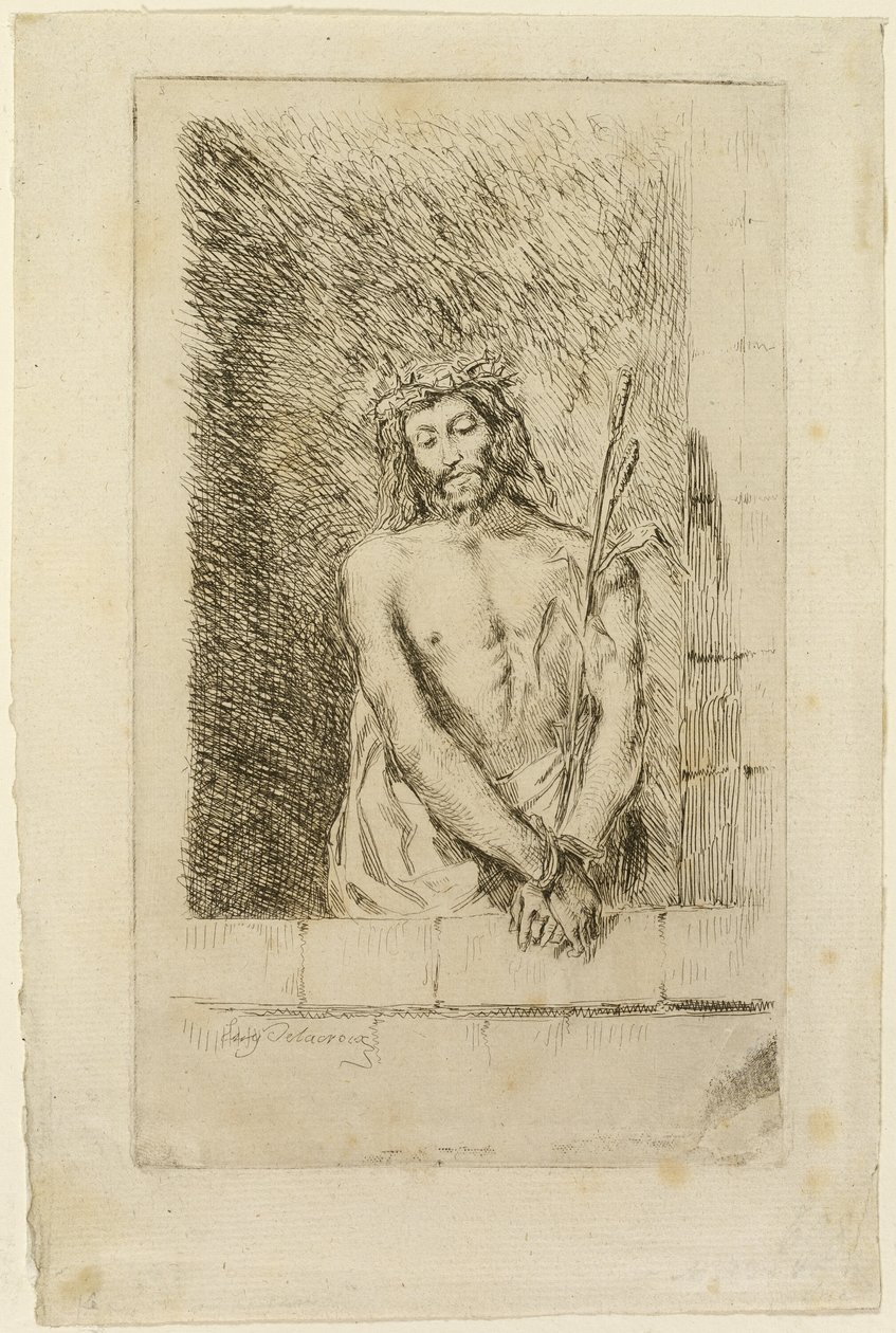 Christus mit dem Rohr von Eugène Delacroix
