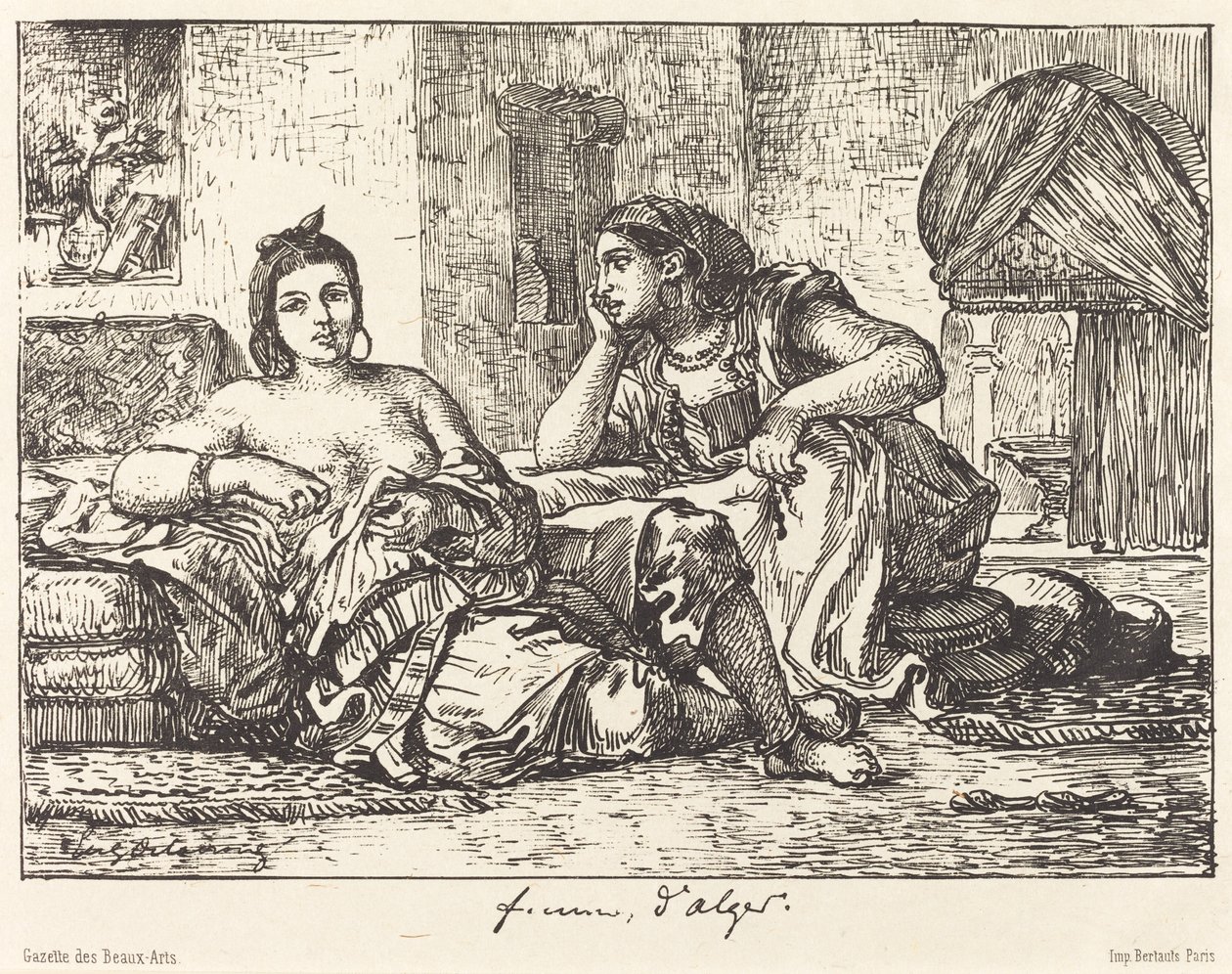 Frauen von Algier von Eugène Delacroix