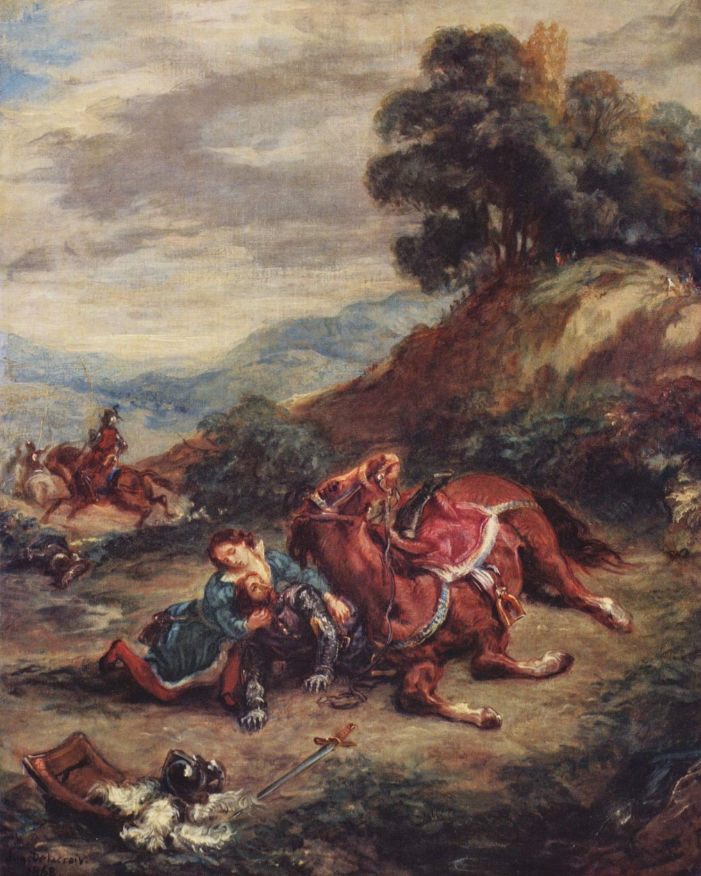 Der Tod von Lara von Eugène Delacroix