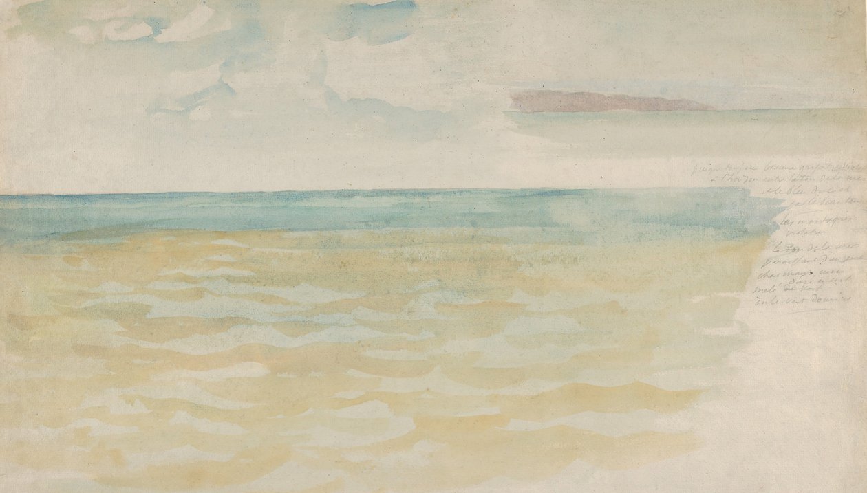 Das Meer bei Dieppe von Eugène Delacroix