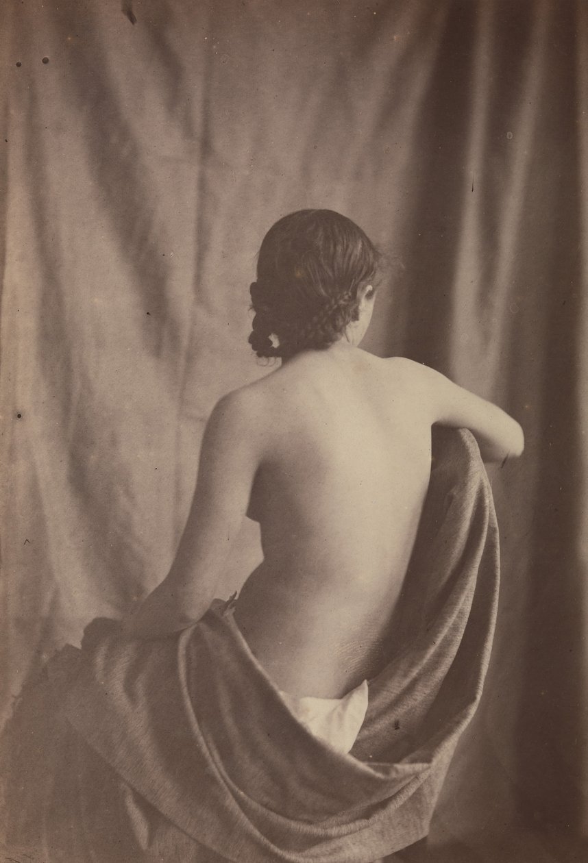 Sitzender weiblicher Akt, 1853-54 von Eugène Durieu