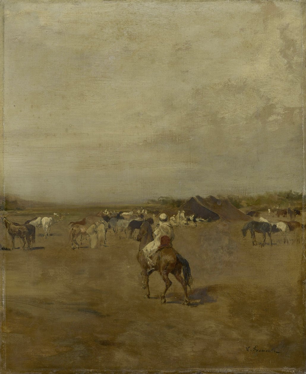 Arabisches Lager, ca. 1847 von Eugène Fromentin