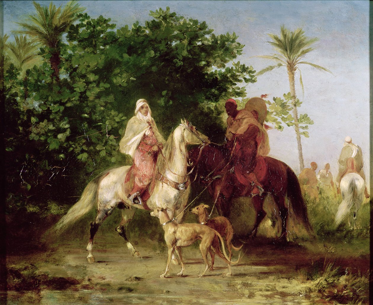 Aufbruch zur Jagd von Eugène Fromentin