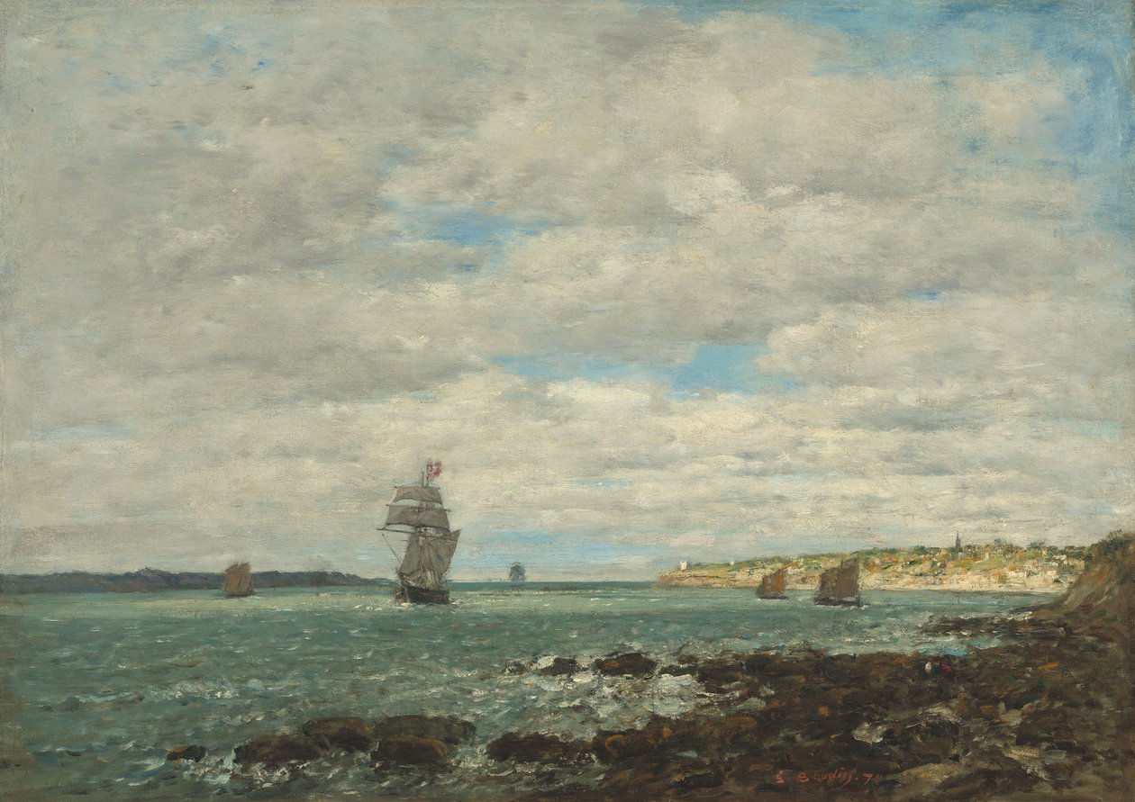 Küste der Bretagne von Eugene Louis Boudin