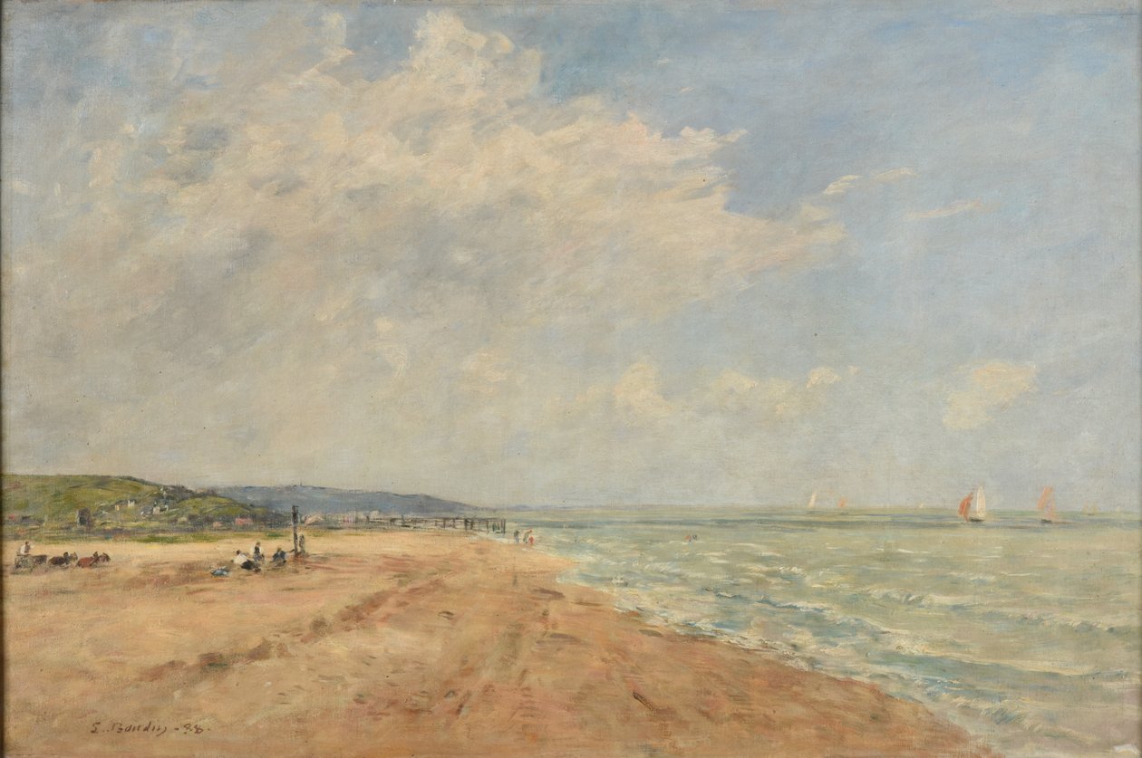 Die steigende Flut (Bucht von Saint-Valéry) von Eugene Louis Boudin