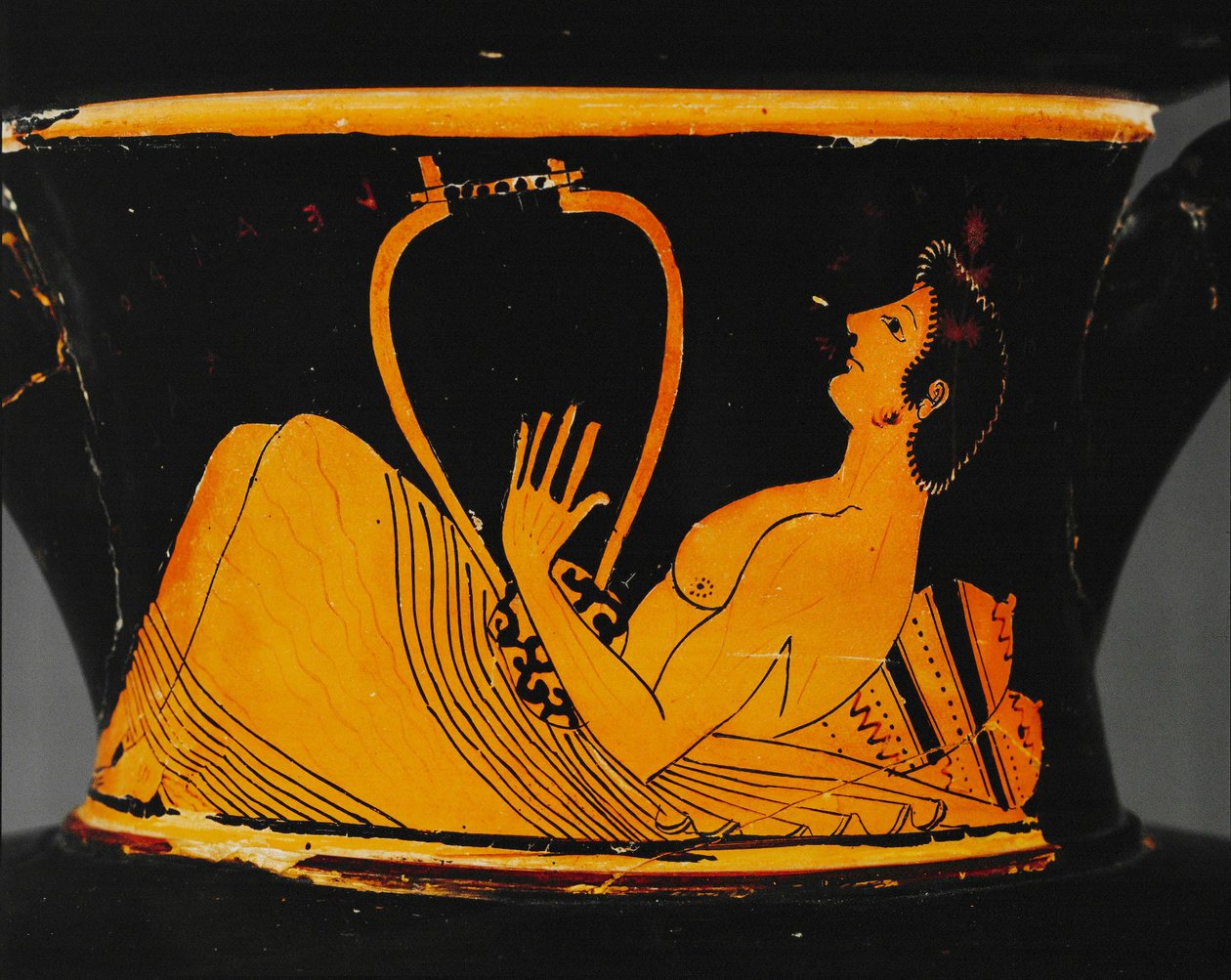 Ephebe spielt die Kithara von Euphronios