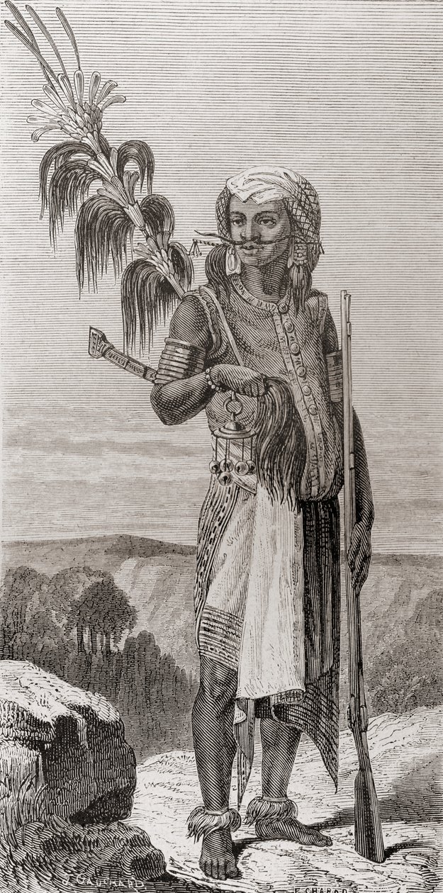Ein Eingeborener von Timor, Südostasien, aus 