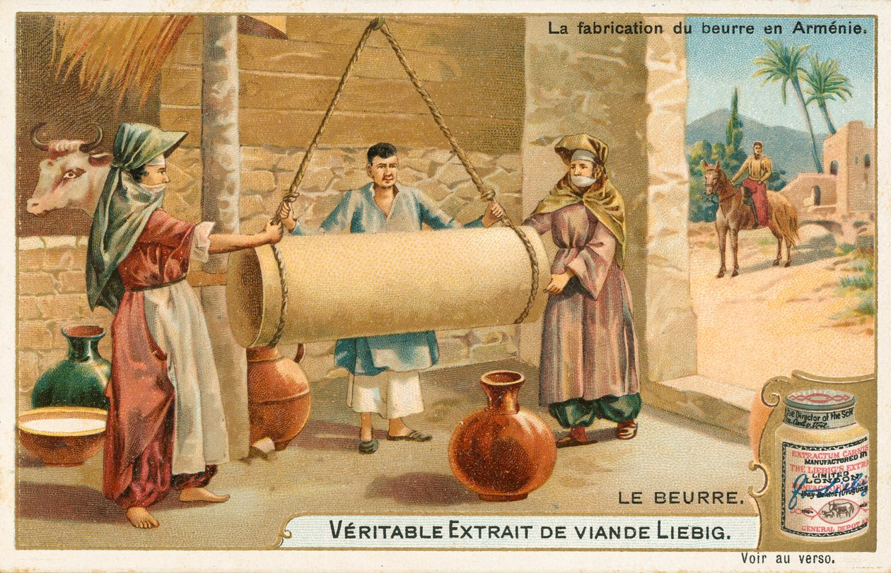 Butter, Liebig-Karte, frühes 20. Jahrhundert von European School