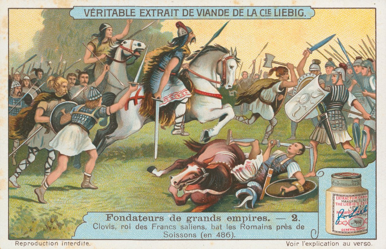 Clovis, Liebig-Karte, frühes 20. Jahrhundert von European School