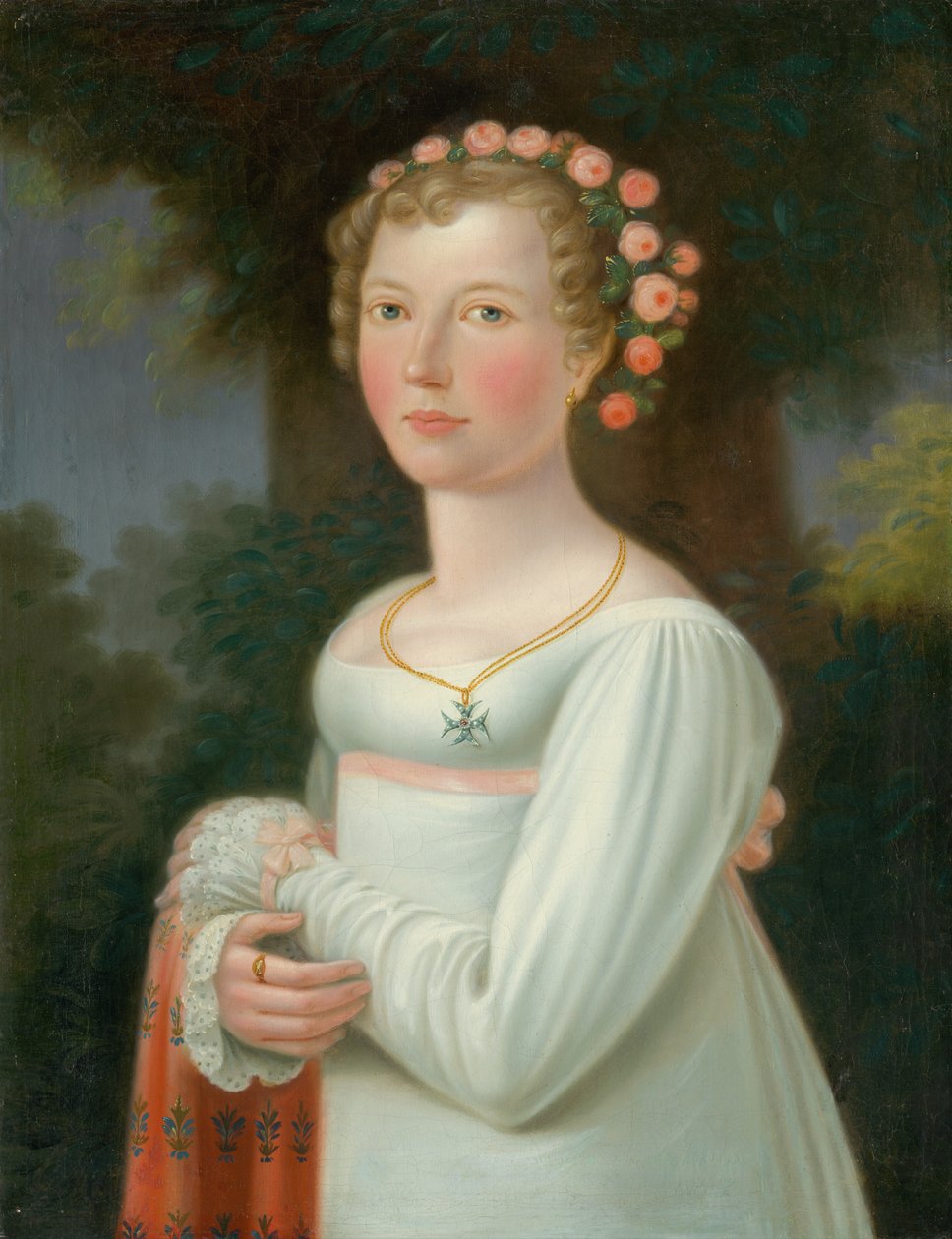 Mädchen im weißen Kleid von European School