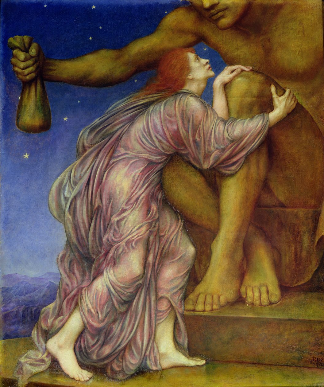 Die Anbetung des Mammons, 1909 von Evelyn De Morgan