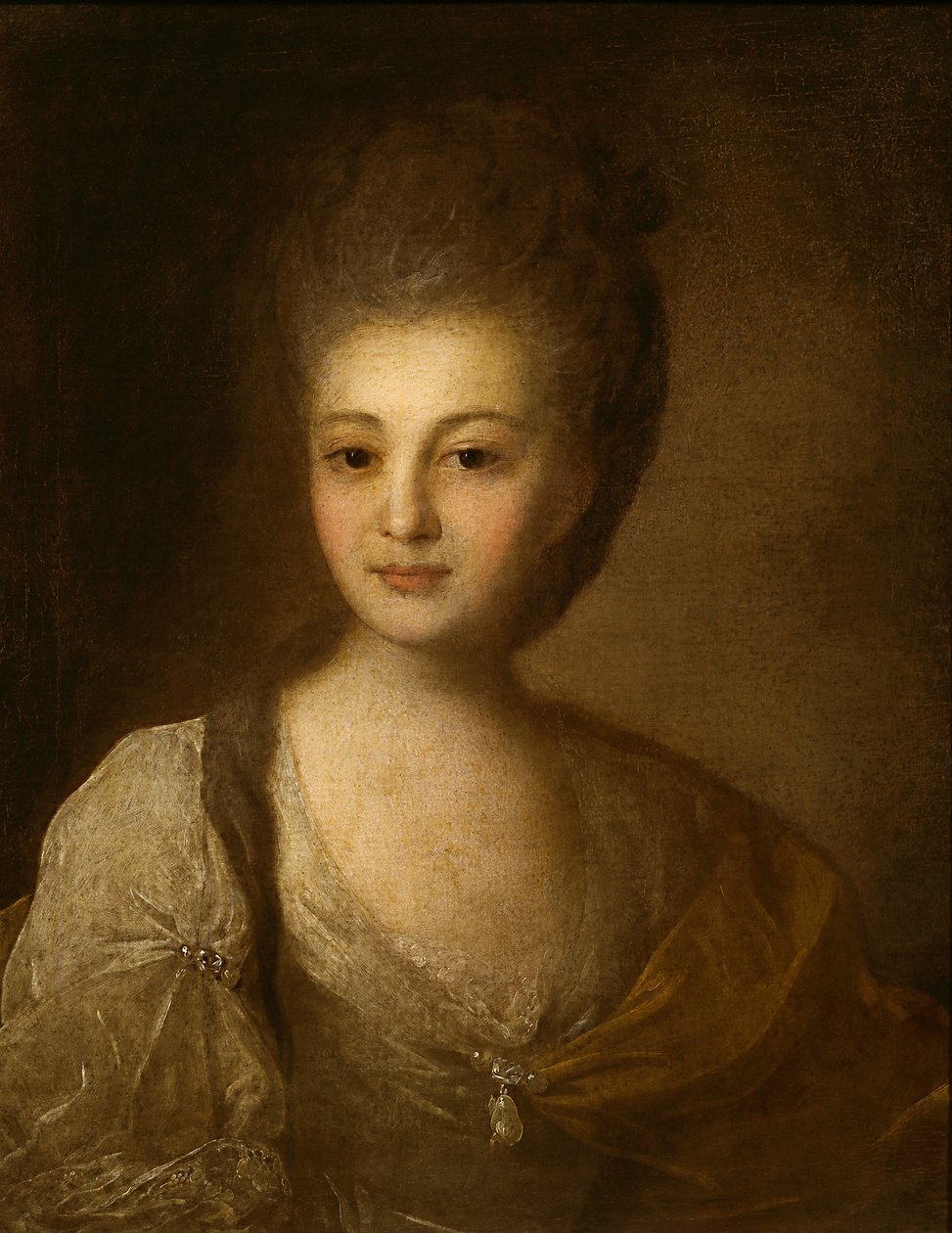 Porträt von A.P. Struiskaya von Fedor Stepanovich Rokotov