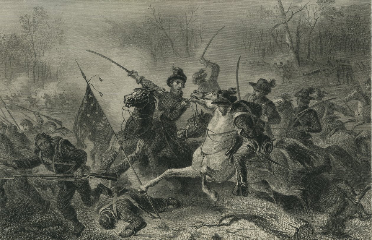 Schlacht von Shiloh, Tennessee, ca. 1862 von Felix Octavius Carr Darley