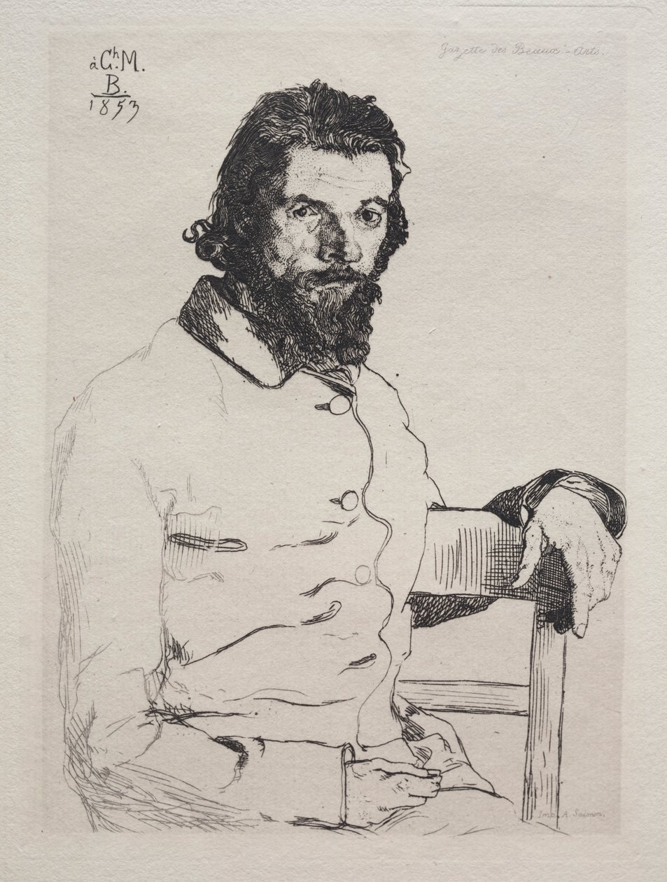 Charles Méryon, 1884 von Felix Bracquemond