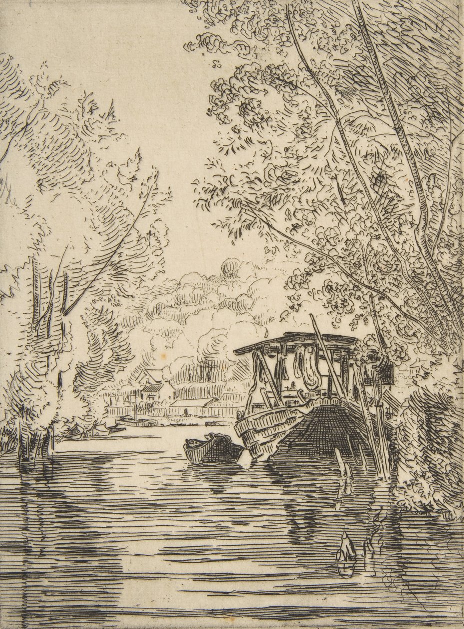 Das Boot des Färbers Bas-Meudon von Felix Bracquemond
