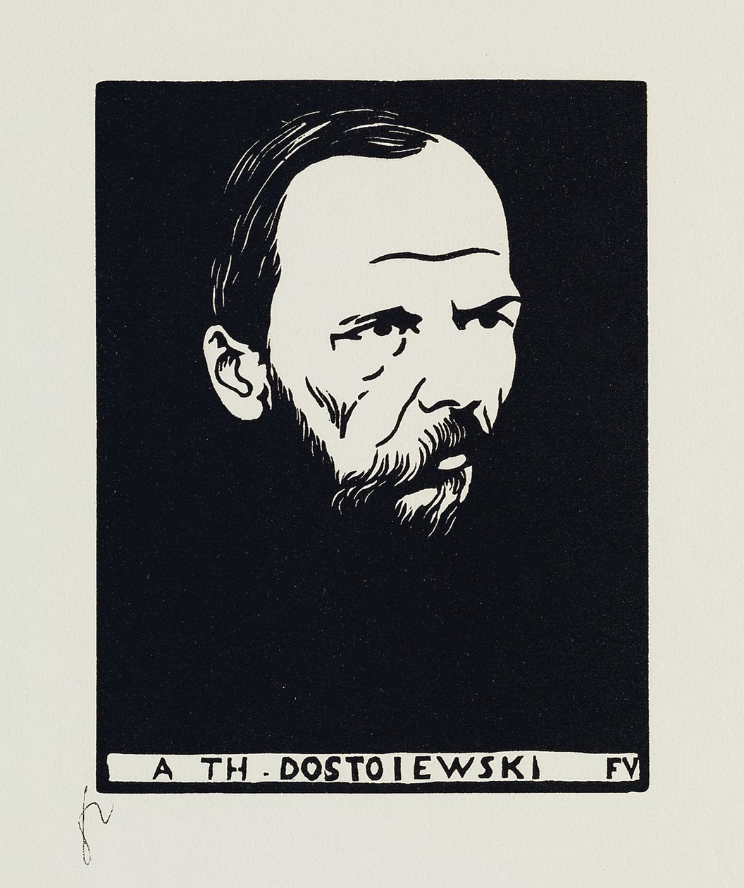 A. Th. Dostoiewski, 1895 von Felix Edouard Vallotton
