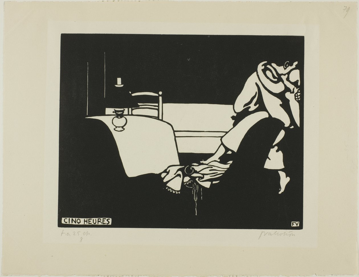 Fünf Uhr, Platte sieben aus Intimitäten von Felix Edouard Vallotton
