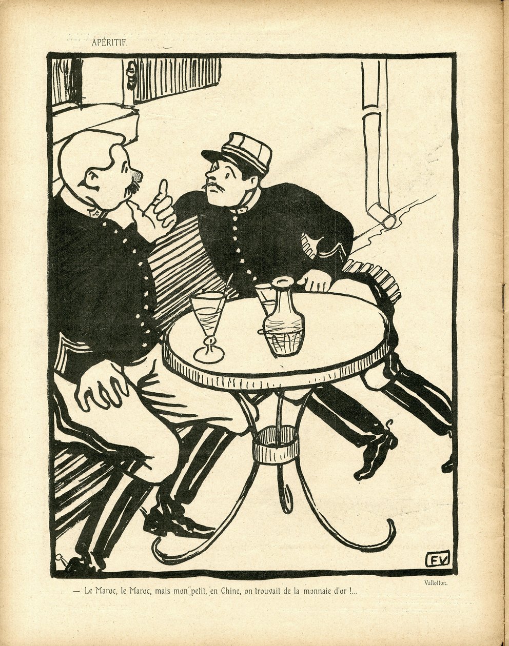 Illustration von Felix dit Vallotton von Felix Edouard Vallotton
