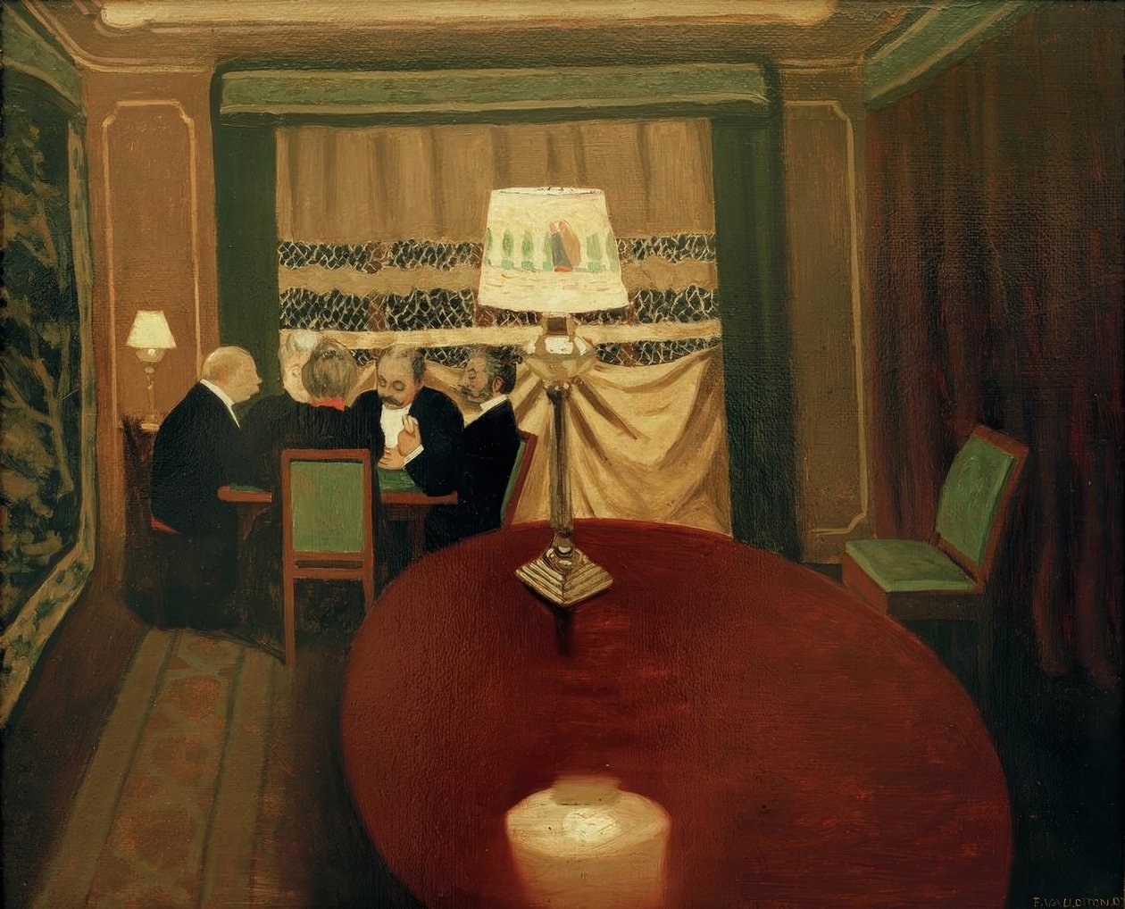 Das Poker von Felix Edouard Vallotton