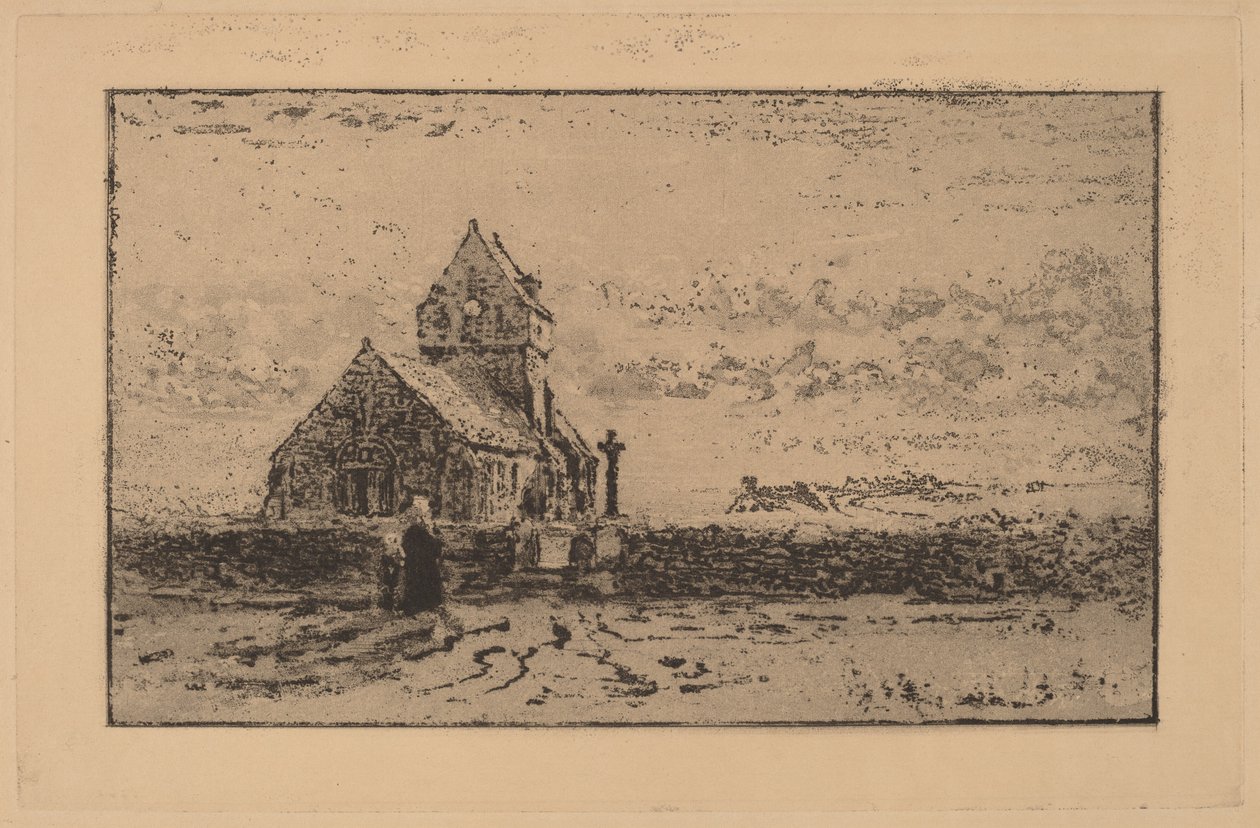 Die Kirche von Jobourg, 1887 von Felix Hilaire Buhot